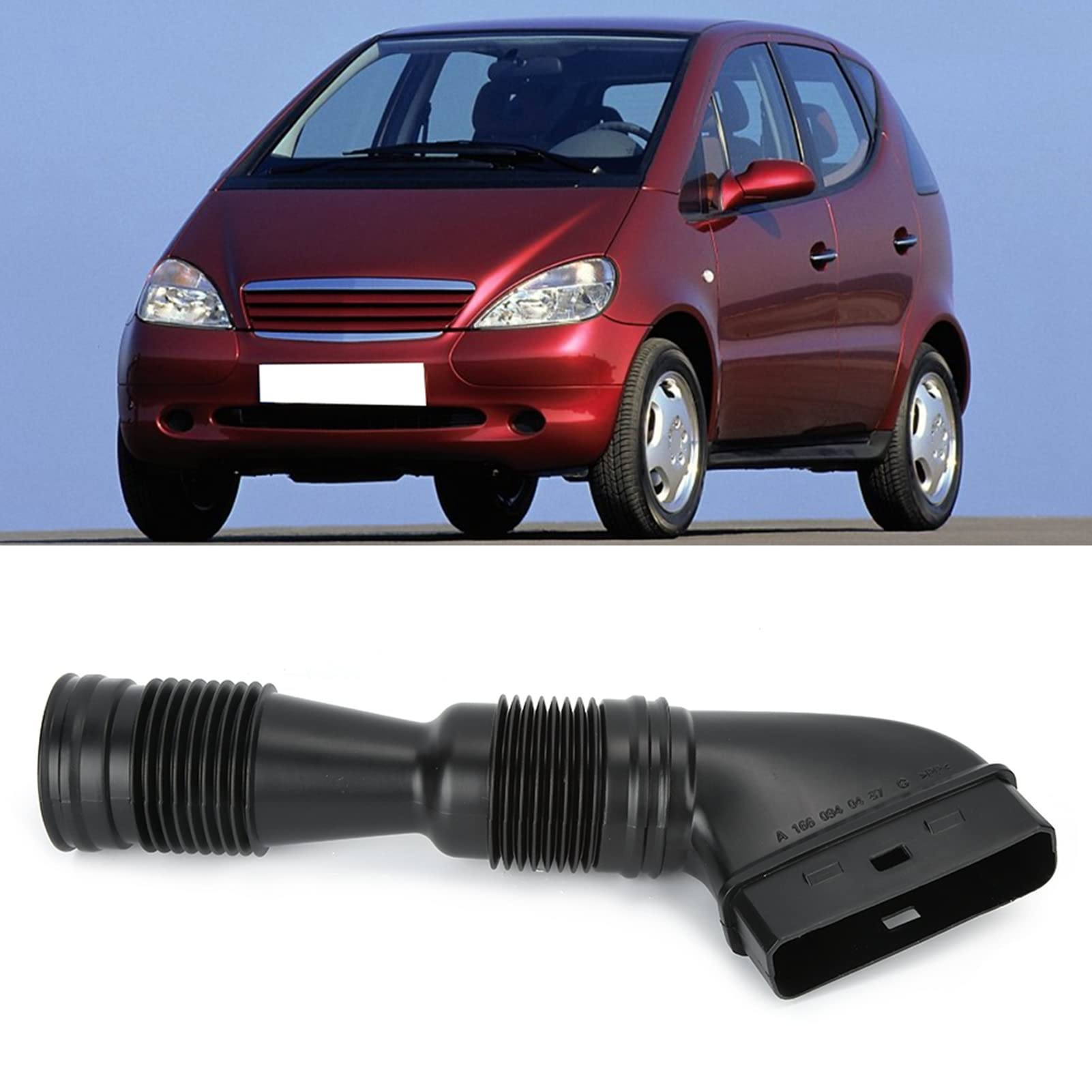 Auto-Luftansaugrohrschlauch 1660940487, Kompatibel mit A-Klasse W168 1997 Bis 2004, Automotor-Komponentenzubehör