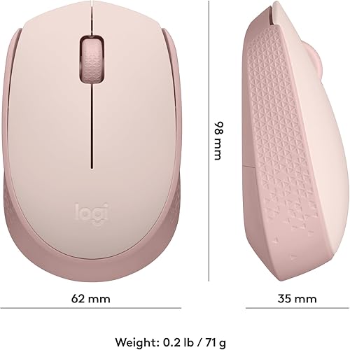 Miniatura 8 de Logitech Mouse inalámbrico M170, 2.4 GHz con mini receptor USB, seguimiento óptico, duración de la batería de 12 meses, PC ambidiestro, Mac y