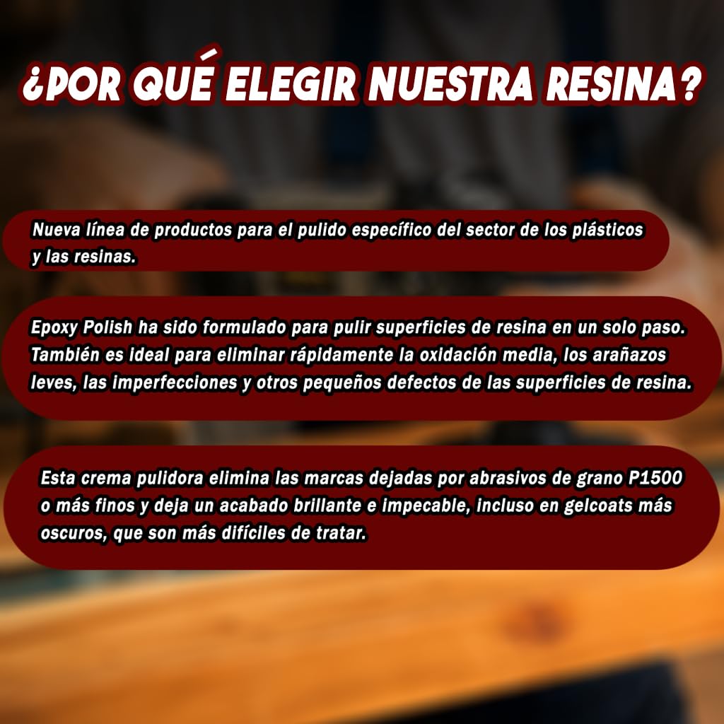 Kit de pulido resina: pasta abrillantadora, discos abrasivos, hojas abrasivas, papeles abrasivos, productos para el pulido específico en el sector plástico y resina.