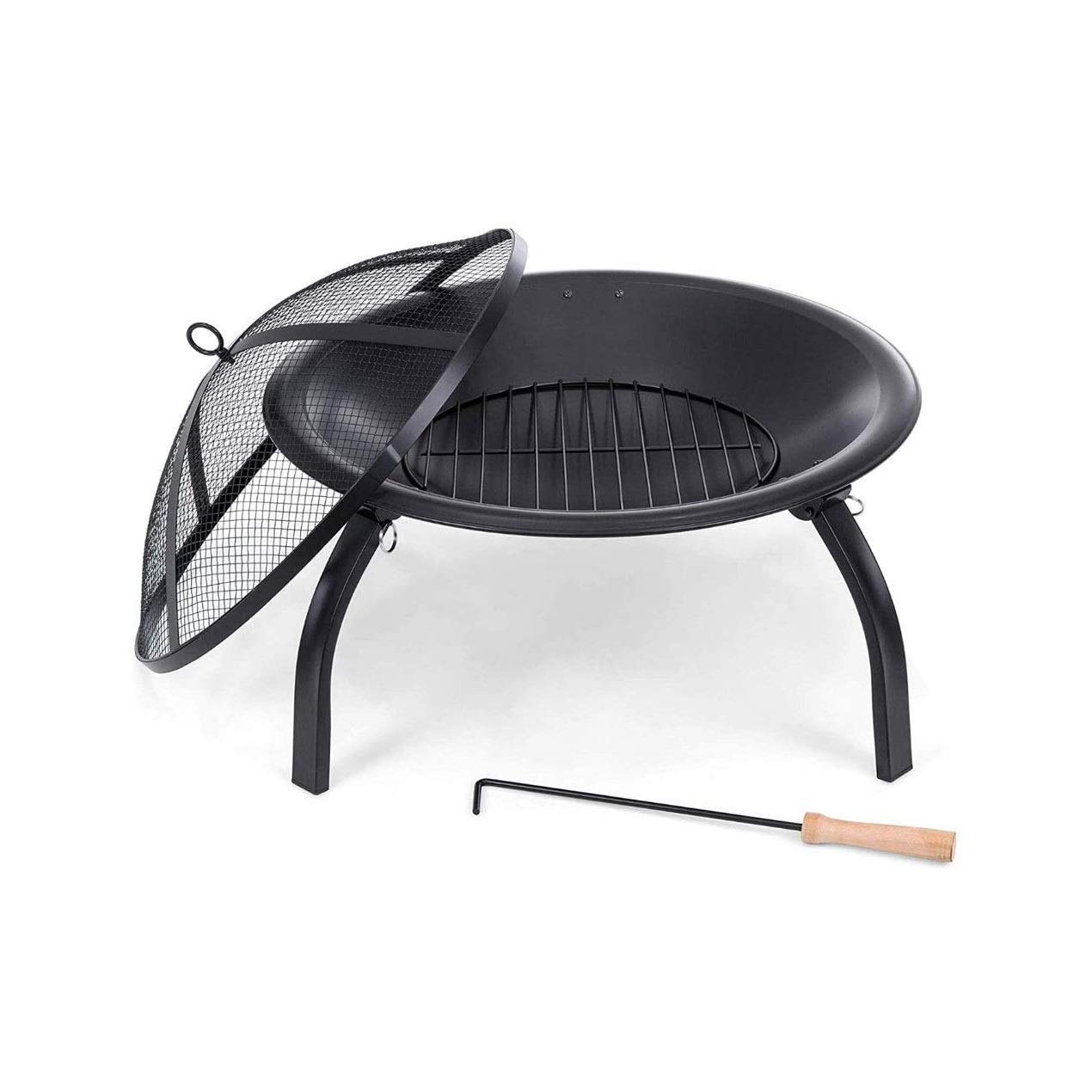 Palenisko do paleniska na zewnątrz, przenośny podgrzewacz Ø 56 cm, palenisko do grillowania.