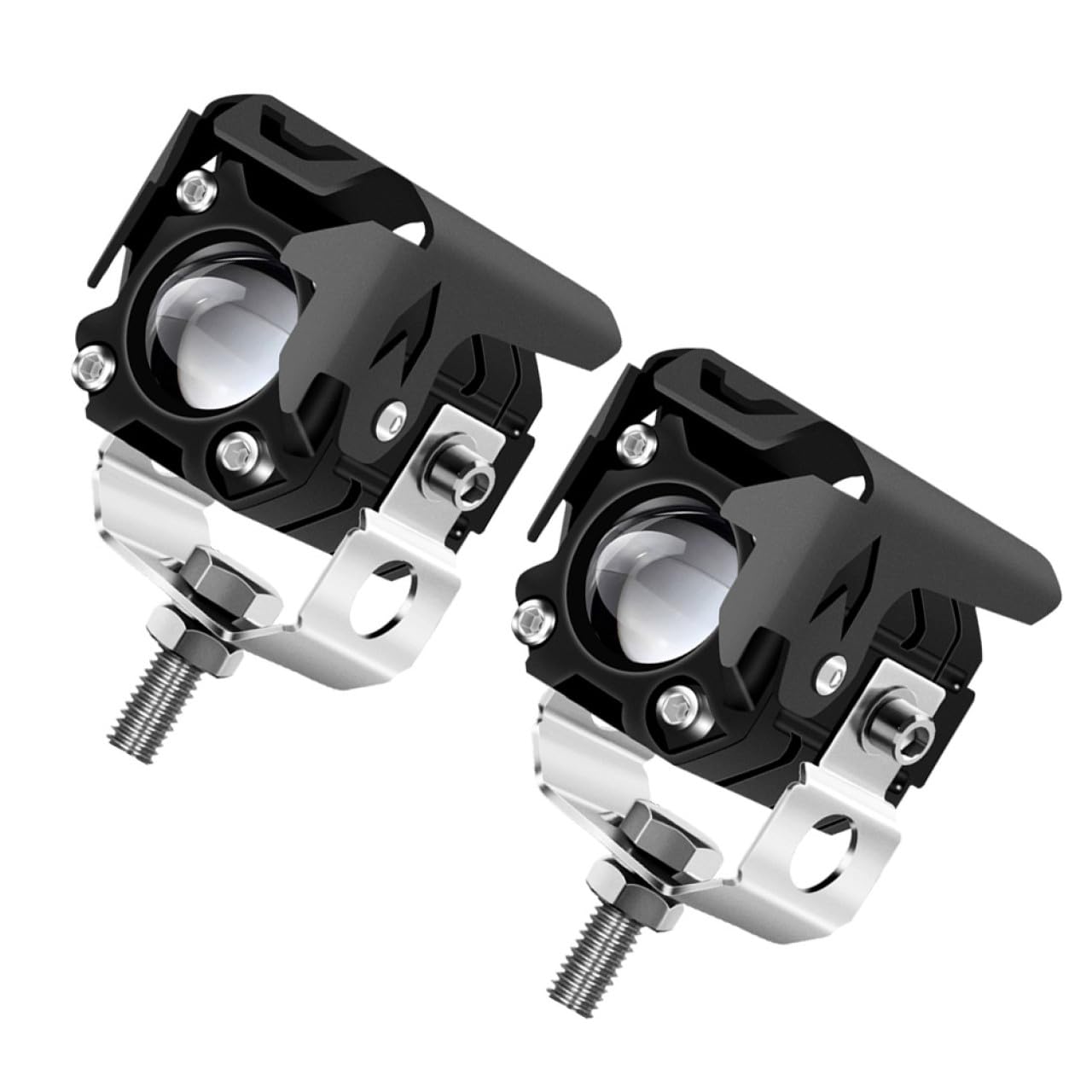 2pezzi Fari Impermeabili Led Per Motociclette Luce Di Posizione Lavoro e Nebbia Alta Luminosità e Basso Consumo Energetico