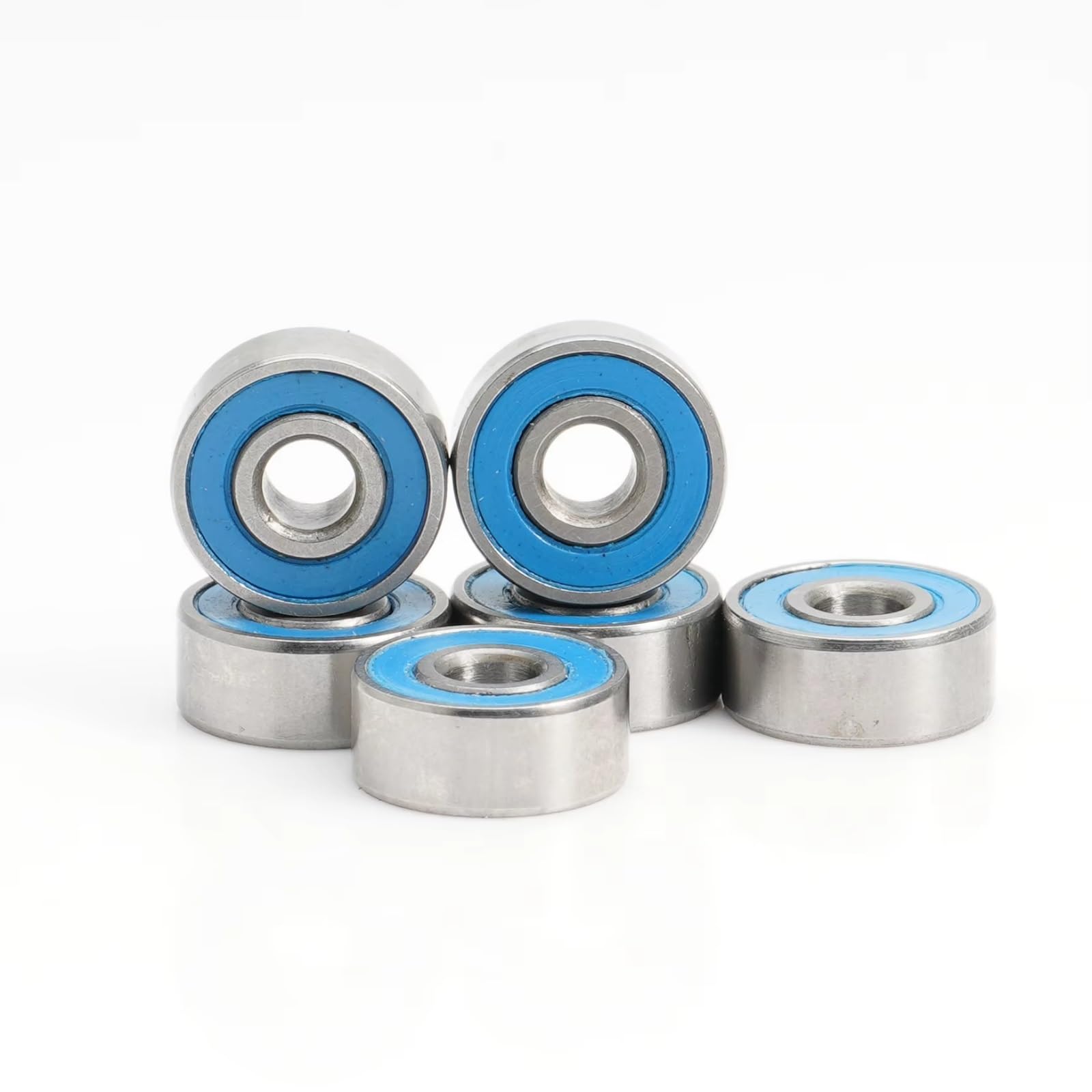 Cojinetes RC para 6 Piezas Rodamiento De Bolas para Eje ABEC-3 R2RS Rodamientos Sellados Azules para Aficionados Coche RC Accesorios De Actualización