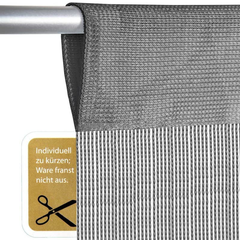 Tenda A Fili Marrone Cioccolato - 90x250 Cm, Passante Per Bastone, Moderna E Elegante - Foto 6