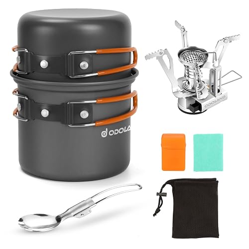 Odoland Camping Cookware Mess Kit Lightweight product photo (Camp Cookware Sets) — ScooterReviewPro review