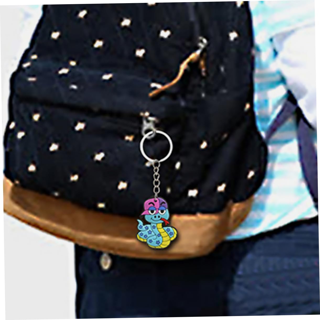 JOINPAYA 12x Schlangen-Schlüsselanhänger - Süße Tier-Anhänger Für Schlüssel & Rucksack
