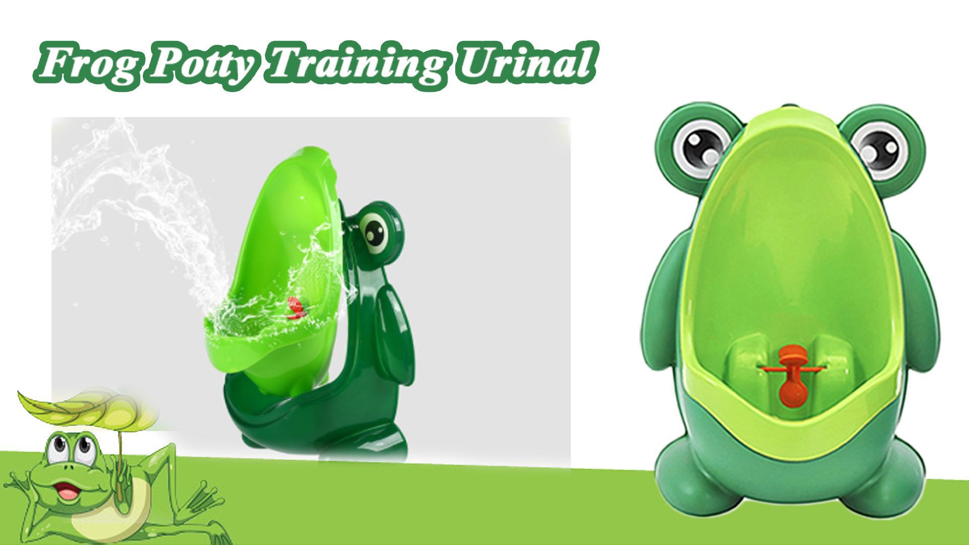 Pot D'apprentissage Grenouille Pour Garçon - Urinoir Mural Avec Ventouse Et Cible Visée - Pour La Maison, Maternelle - 5
