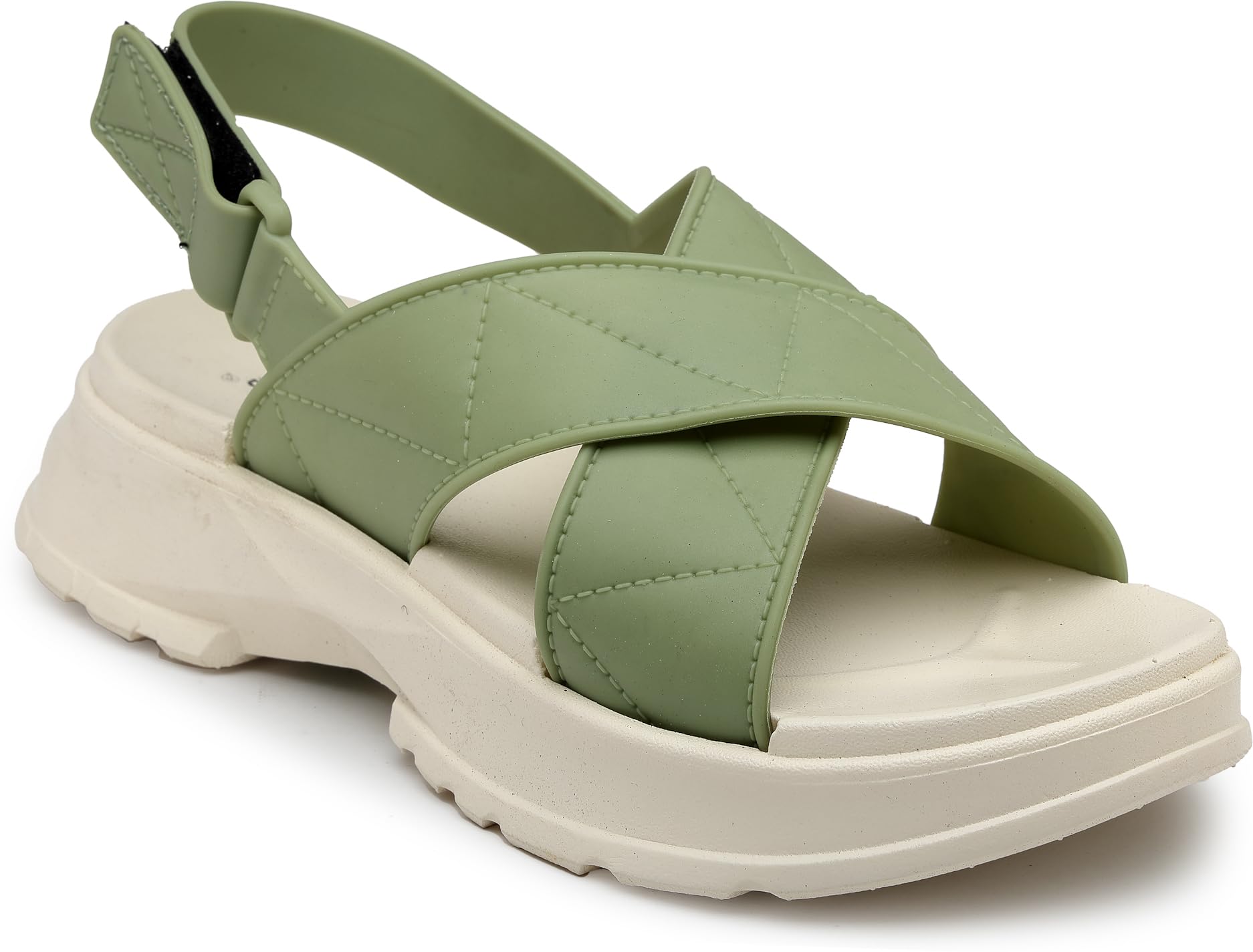 JUMPLITE Womens Green PVC Casual Sandal - JL-ART-539-2A-Green_38 (B0D8Y23CZW) Amazon Price History, Amazon Price Tracker