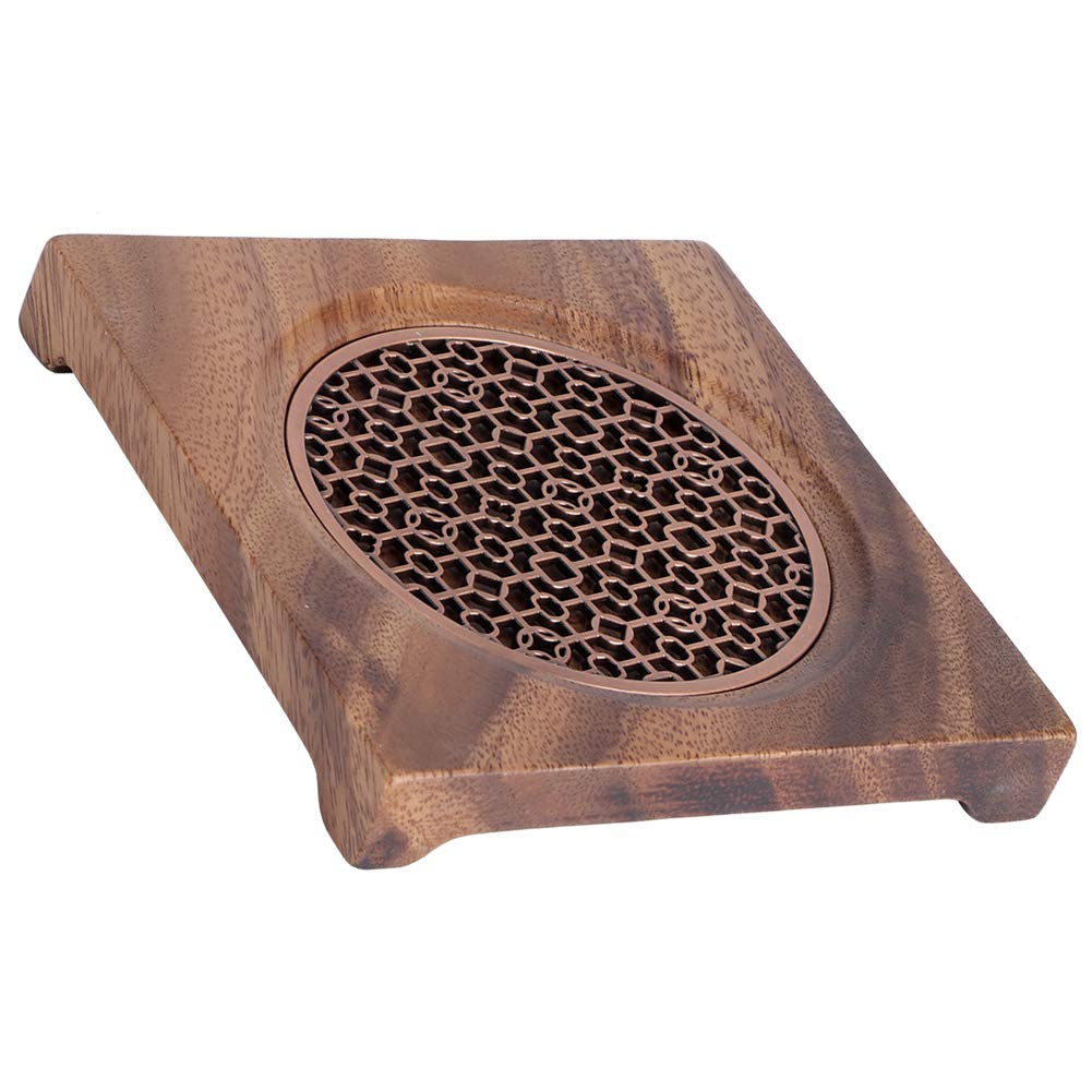 Walnut Square Teapot Mat Heat Insulation Coaster Tea Accessories Family Living Room Tea Room