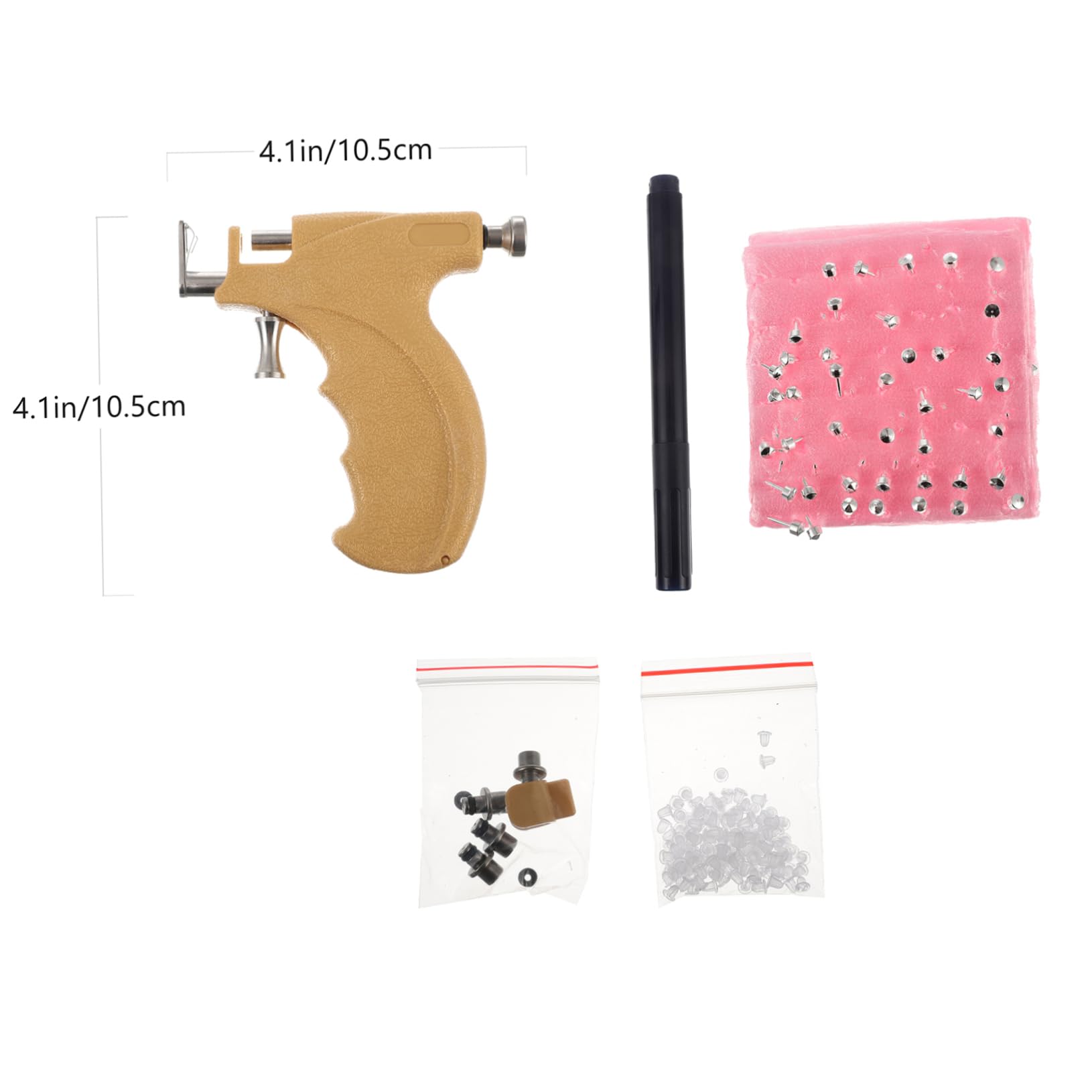 Ipetboom Ergonomic Handle Ear Tool Set Jewelry Kit Ear Piercer for Smooth Experience