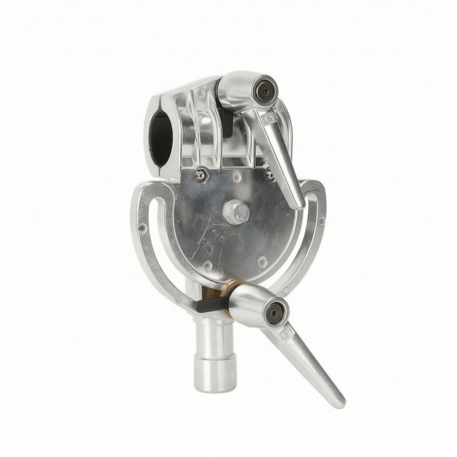 attatore Girevole Regolabile attatore con Morsetto Compatto Supporto con Braccio Snodato per Operatori di Fotocamera, Operatore Video, Argento