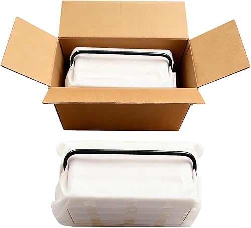 Miniatura 7 de Caja de herramientas de metal en voladizo, caja de herramientas de acero plegable de 21 pulgadas con asa de 3 niveles y 5 bandejas, caja