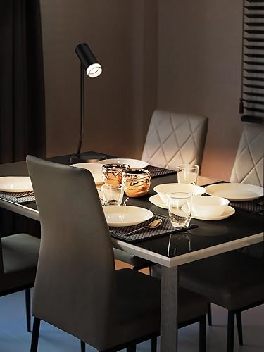 Miniatura 8 de PESUTEN Lámparas de mesa inalámbricas, luz de mesa portátil a pilas con cabezal de ángulo ajustable magnético, lámpara recargable de 5000 mAh con