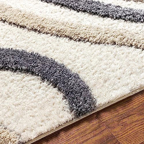Image of Modern Quality Carpet /Trending Design Hand Woven Fluffy Rug /Mats for Bedroom /Dinning Hall /Living Room 2-inch Thick [Size 10x13 feet]
