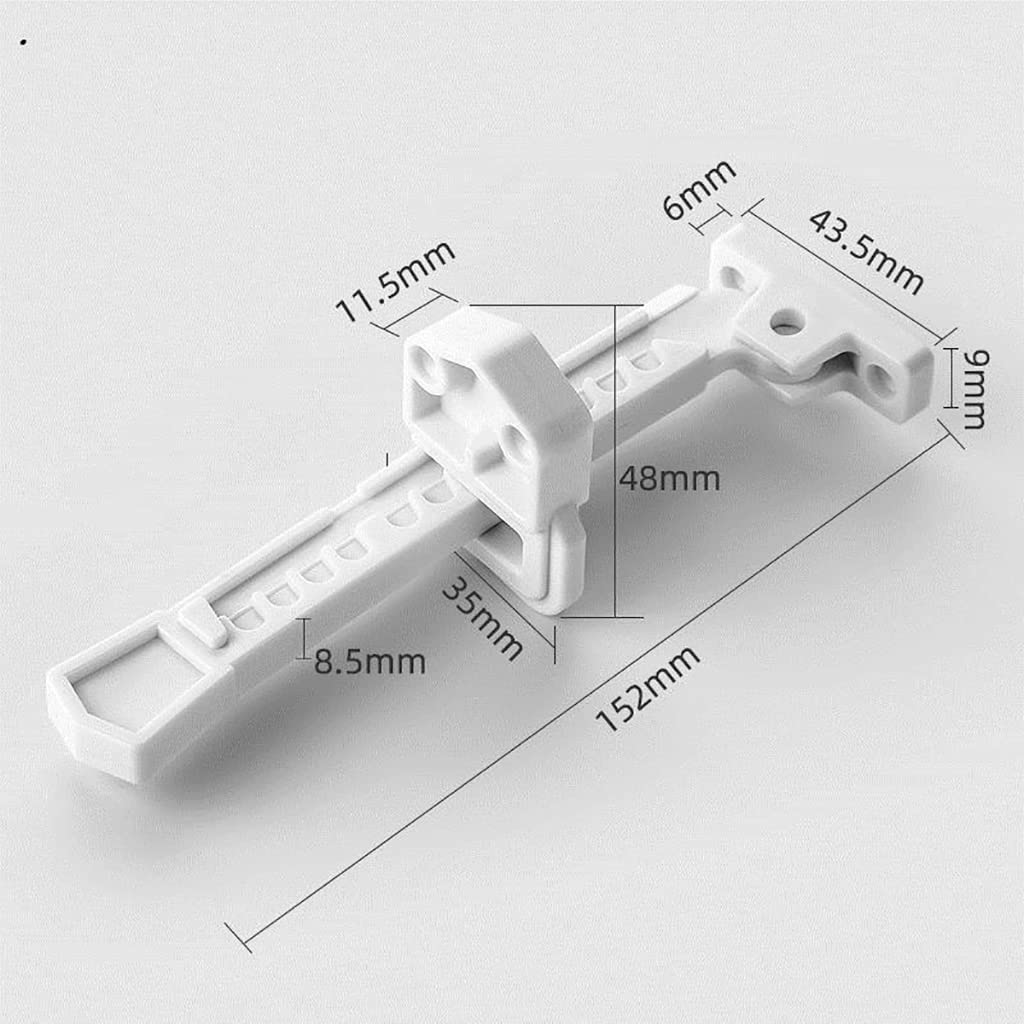 Luminexia 1Pc/2Pcs Serrature di Sicurezza per finestre Serrature autoadesive Regolabili per finestre Limitatore di Sicurezza Protezione antifurto per Sicurezza Bambini Home Office Dormitorio Scuola