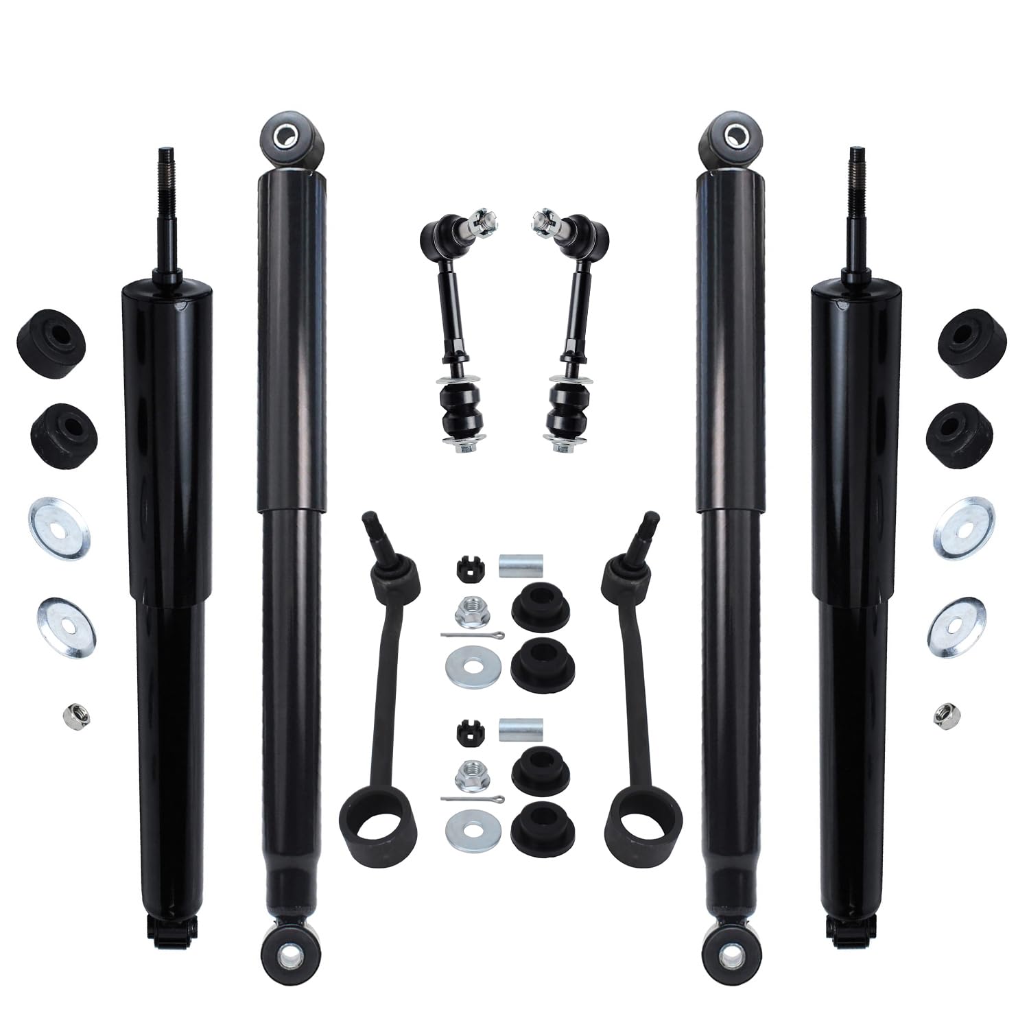 Detroit Axle - 4WD Shocks Kit for 1995-1999 Dodge Ram 2500 1996 1997 1998