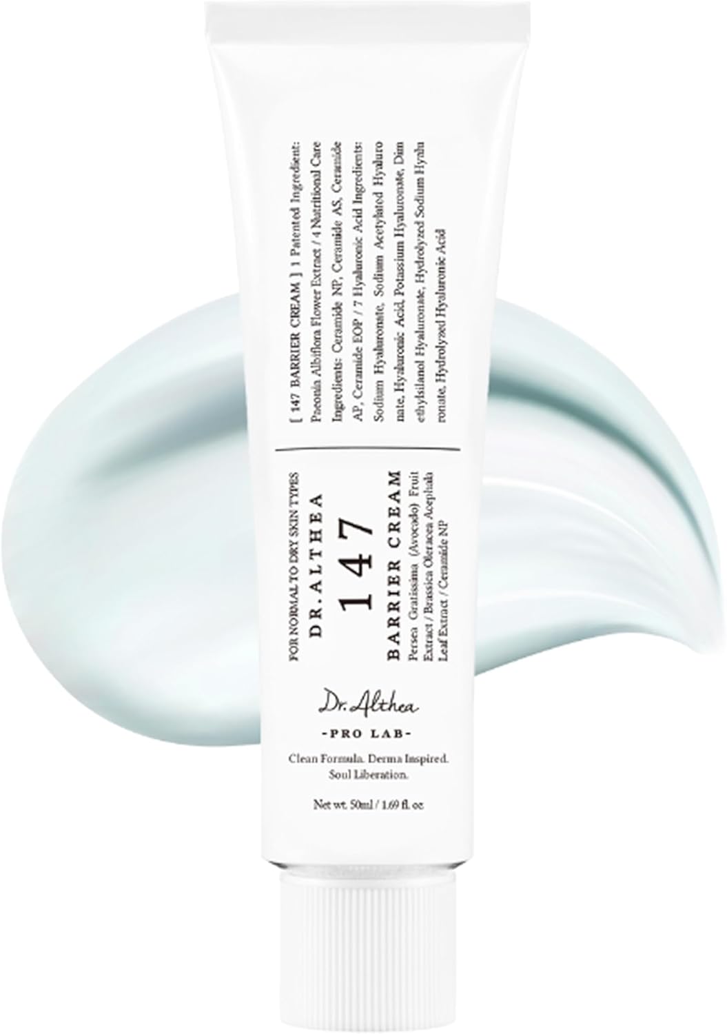 Dr.Althea 147 Barrier Cream | Daily Skin Barrier Repair Care | Deep Hydrating with Hyaluronic Acid & Ceramides | Korean Vegan Skincare for All Skin Types | 1.7 Fl Oz Dr.Althea 147 Barrier Cream | Daily Skin Barrier Repair Care | Deep Hydrating with Hyaluronic Acid & Ceramides | Korean Vegan Skincare for All Skin Types | 1.7 Fl Oz