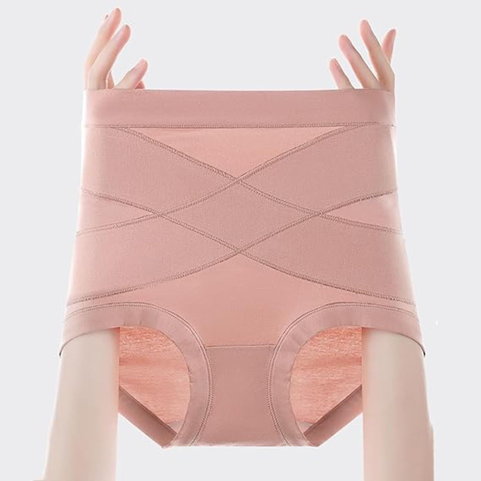 CMBSSTFC Damen-Slips zur Bauchdeckenstraffung mit hoher Taille, körperformender, hüfthebender, Nahtloser, bequemer Slip aus Reiner Baumwolle