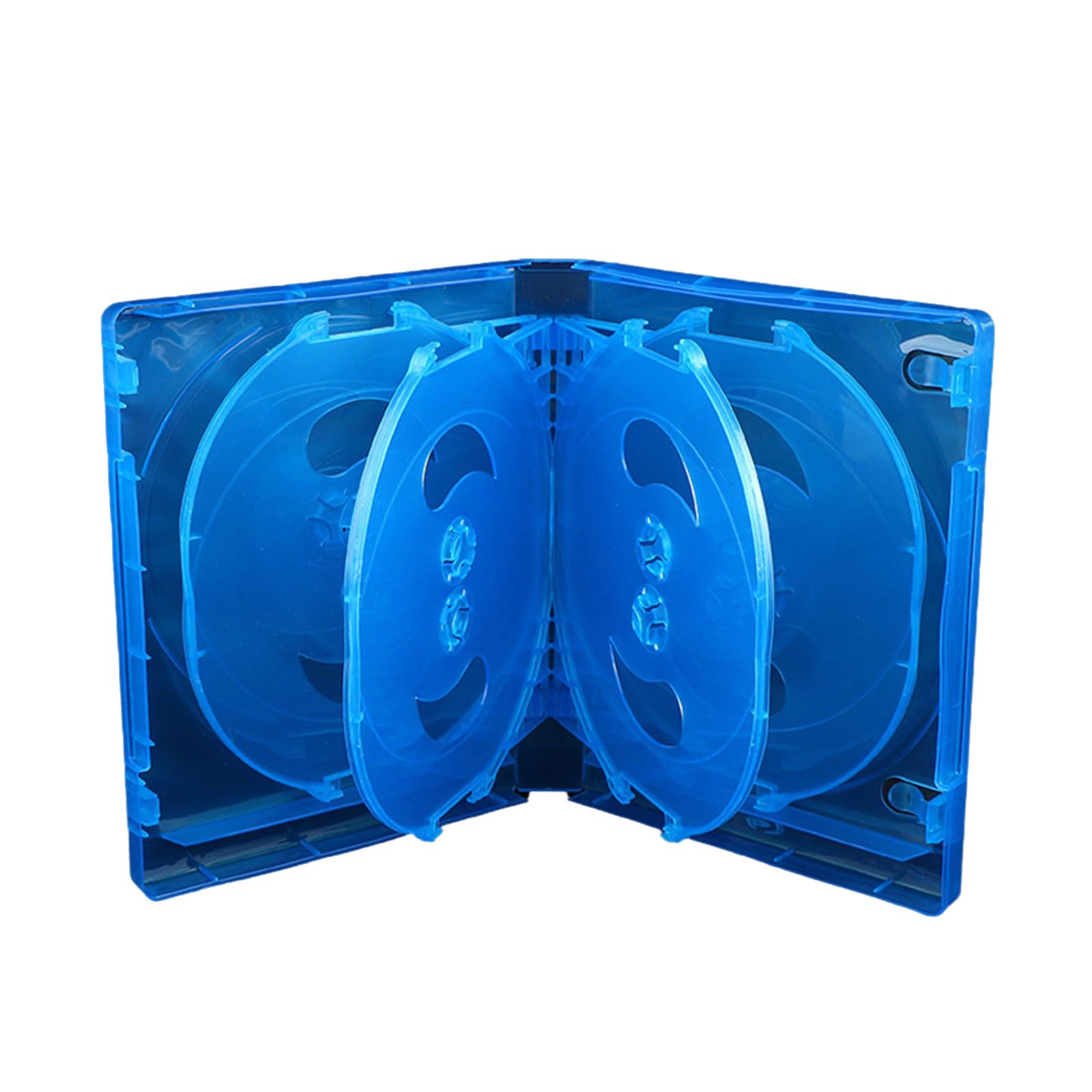 Kelisdi Blue 10 Jewelry Case With Assembled Clear Tray Standard Empty Clear Replacement Case Portables Package Acrylic Box