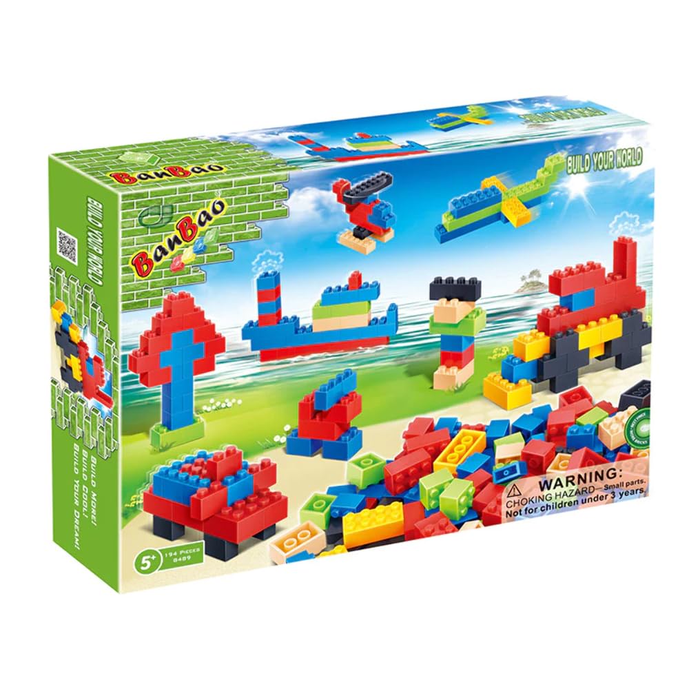 Banbao Blocks, Multi Colour, 194 Pieces, 8489