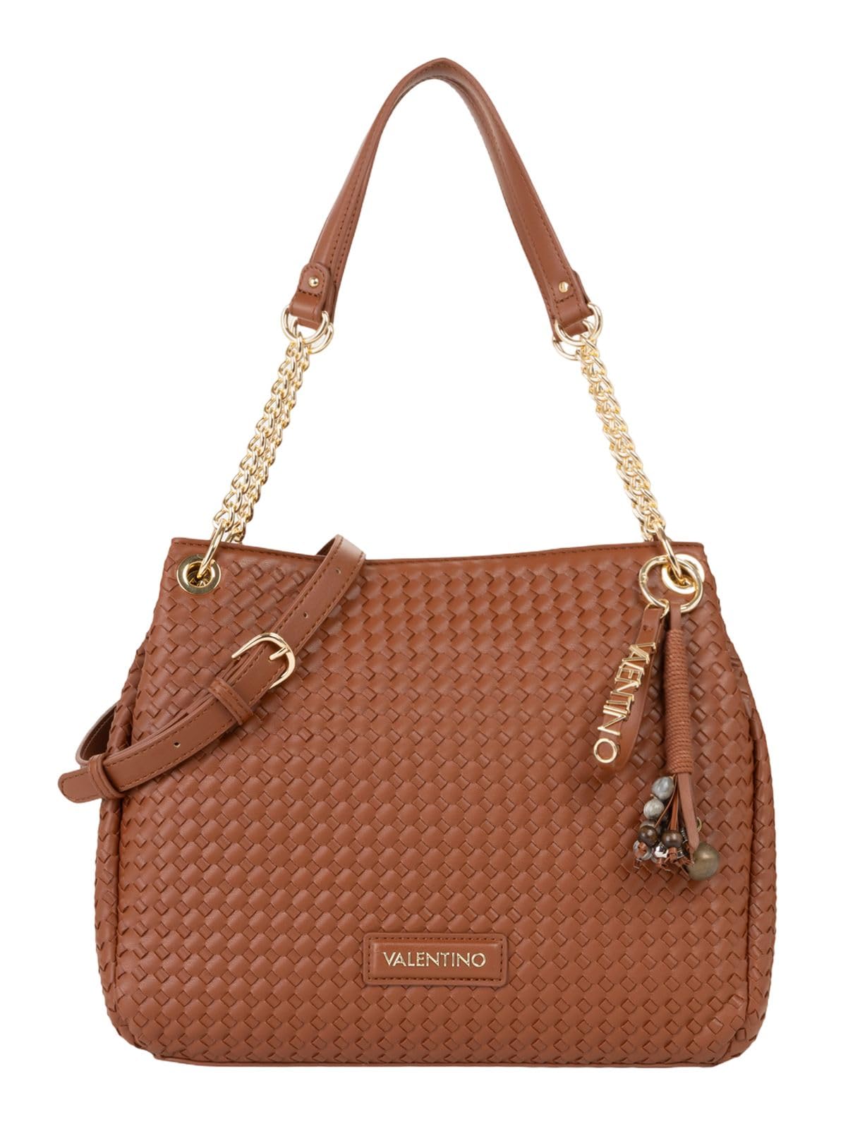 Valentino Schultertasche Gea Shopping Bag Cuoio braun
