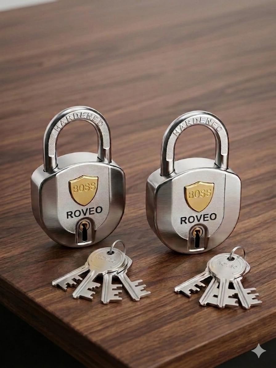 Roveo Push Lock, 67mm, Pack of 2, with 4 Keys-image-14