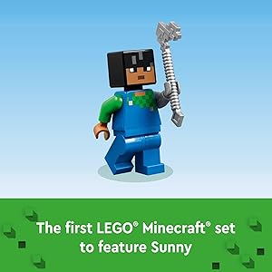 LEGO Minecraft The Cherry Blossom Garden, Video Game Toy for Kids, Building Set with 2 Minecraft Minifigures, Bees and a Sniffer Figure, Hands-on Minecraft Toy for Boys and Girls Ages 8 and Up, 21260