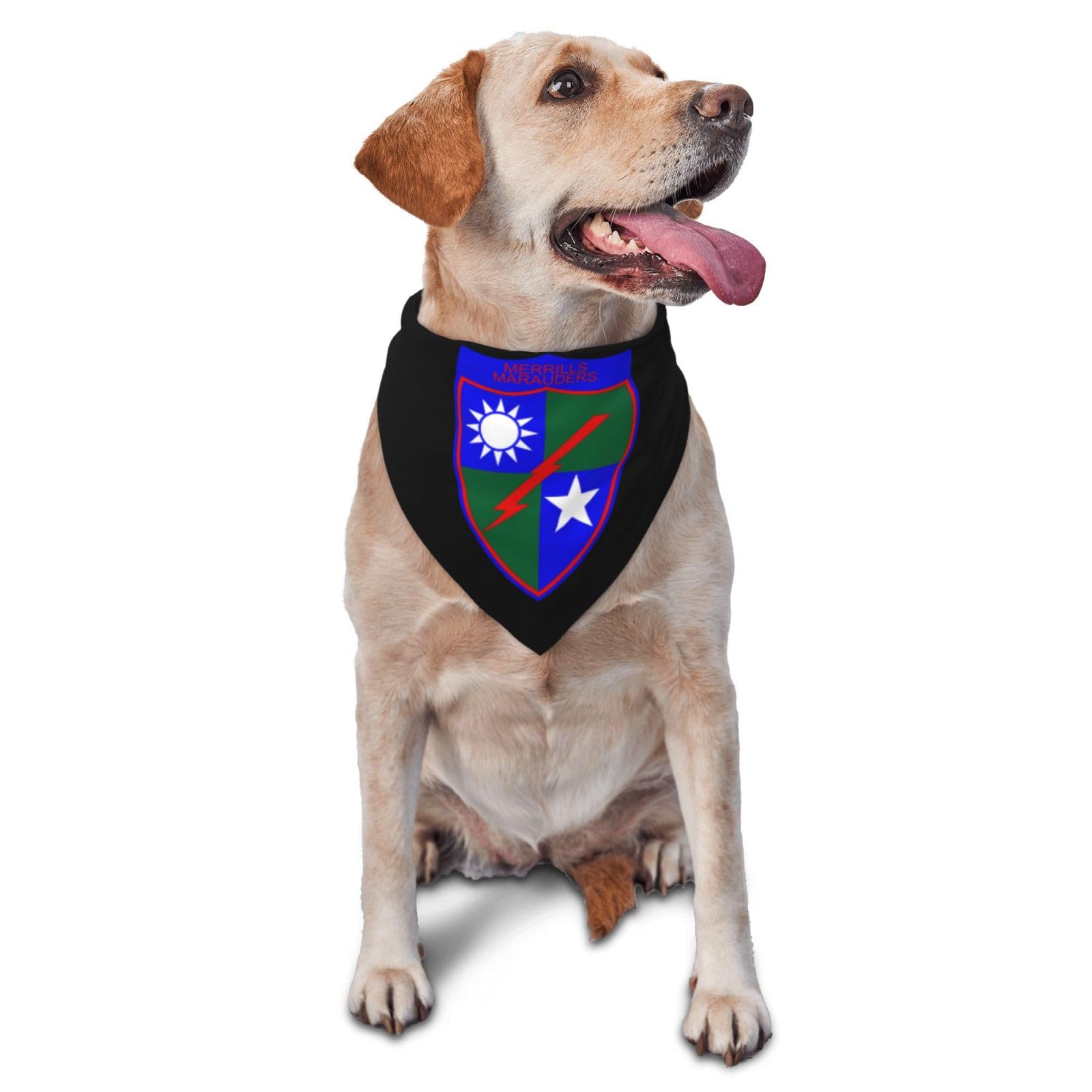 Merrill's Marauders Triangle Dog Bandana Scarf Accessories for Pet Bibs