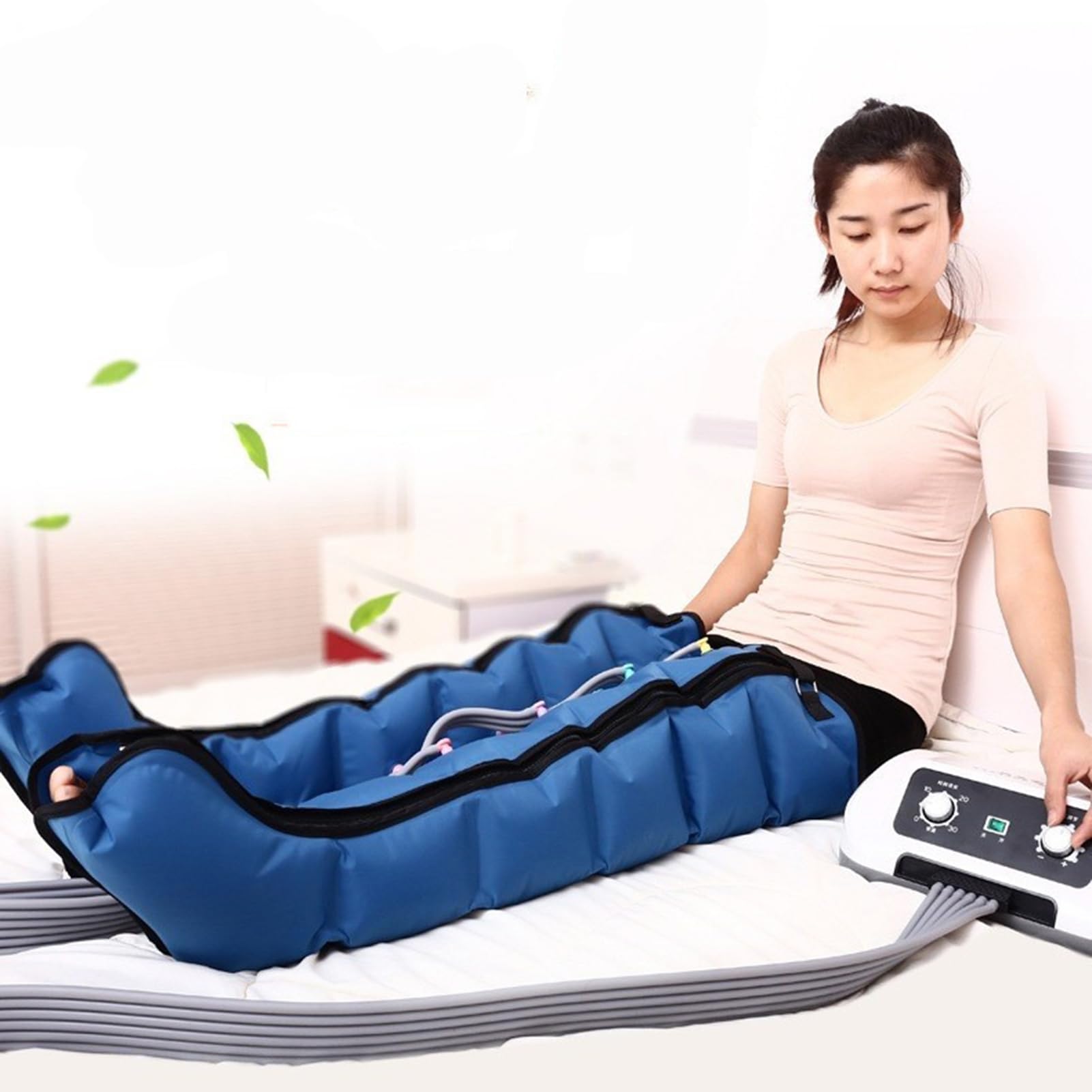 Massaggiatori elettrici per Piedi, Macchina per Gambe a Compressione d'Aria a 6/4 cavità, compressore Super Silenzioso - Piedi, Braccia, Stivali per pressoterapia e drenaggio linfa