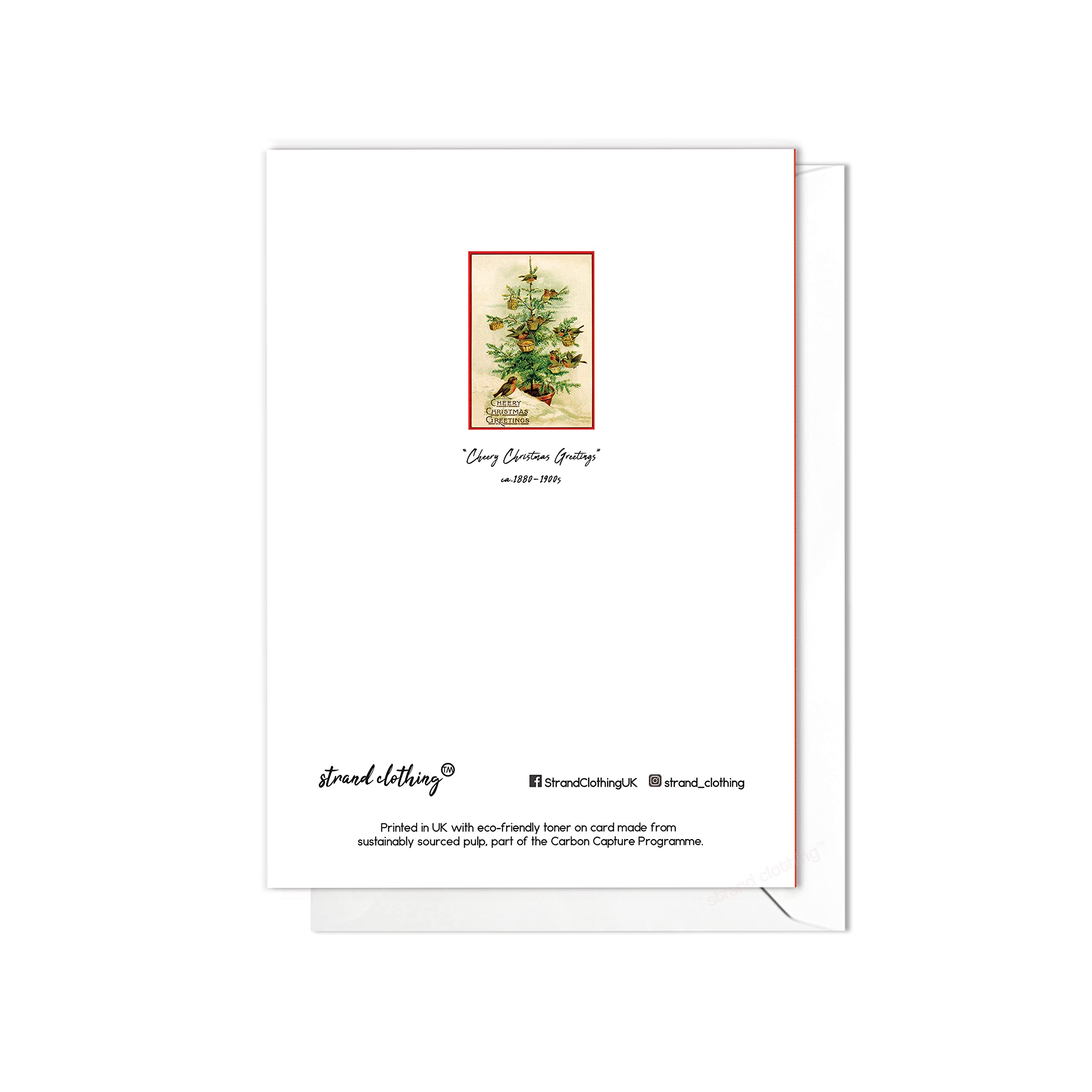 Weihnachtskarte Vintage-Stil – Mit Umschlag, 12,5 X 17,5 Cm, Retro Design (Weihnachtsmann Mit Kind), Für Persönliche Grüße