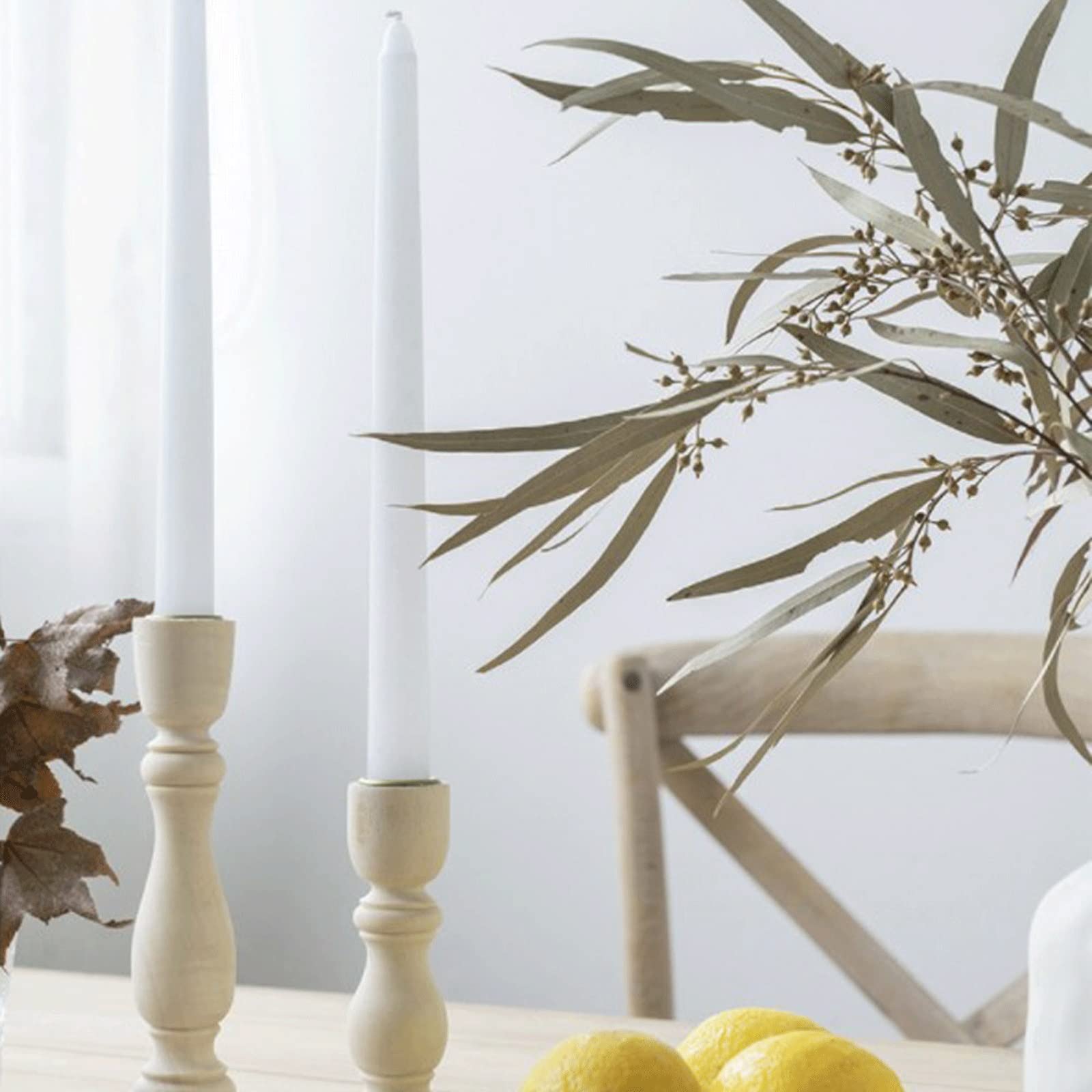 Candelabros de Madera para Mesa, Bodas, hogar, Comedor, decoración de Escritorio, Soporte de Madera