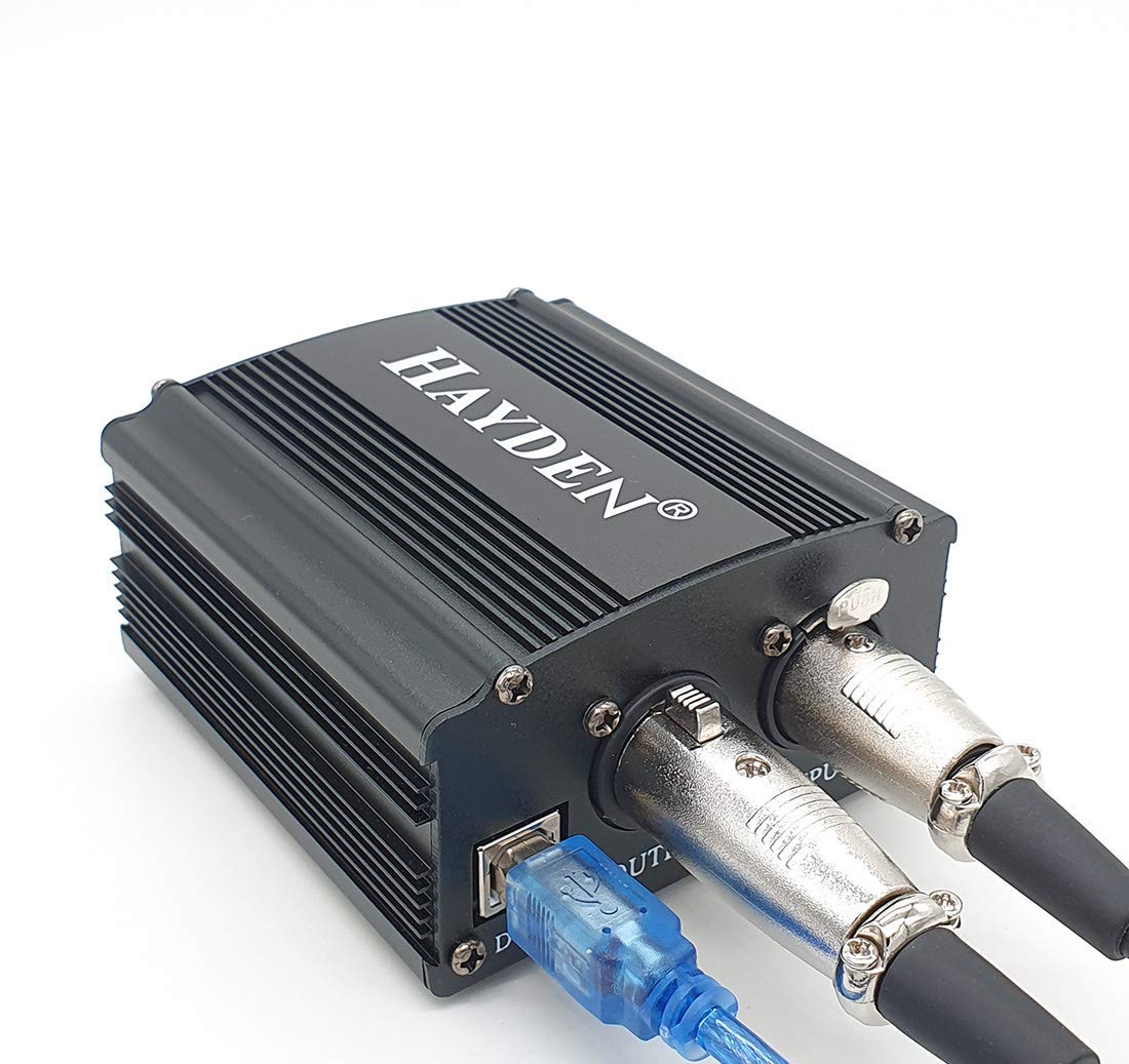 kh 1Channel 48V Phantom Power Adapter Supply for Condenser Microphone