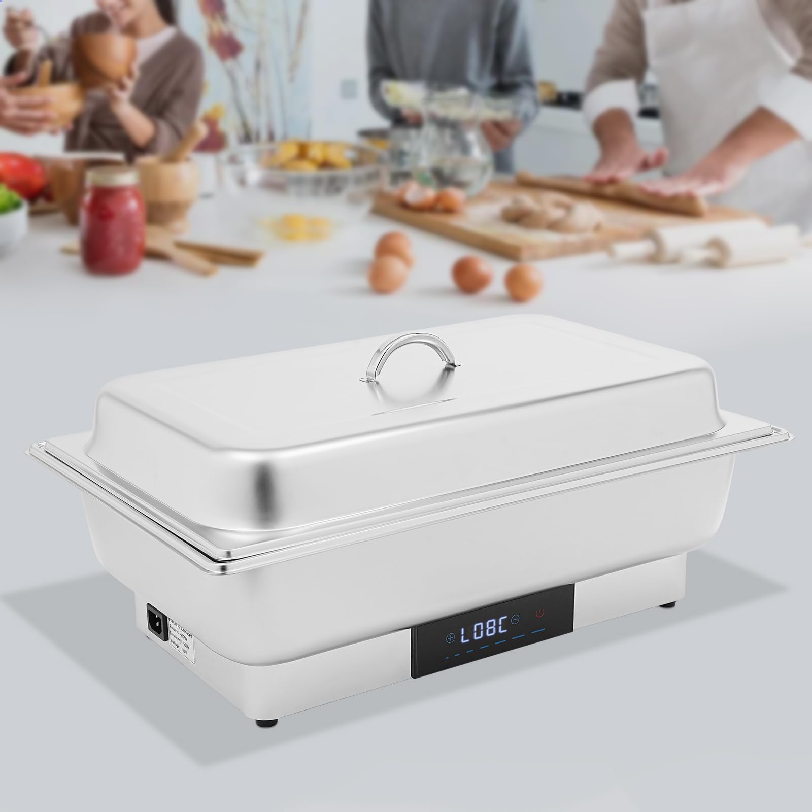 600 W Chafing Dish elektryczny podgrzewacz do bufetu, 9 l, z regulacją