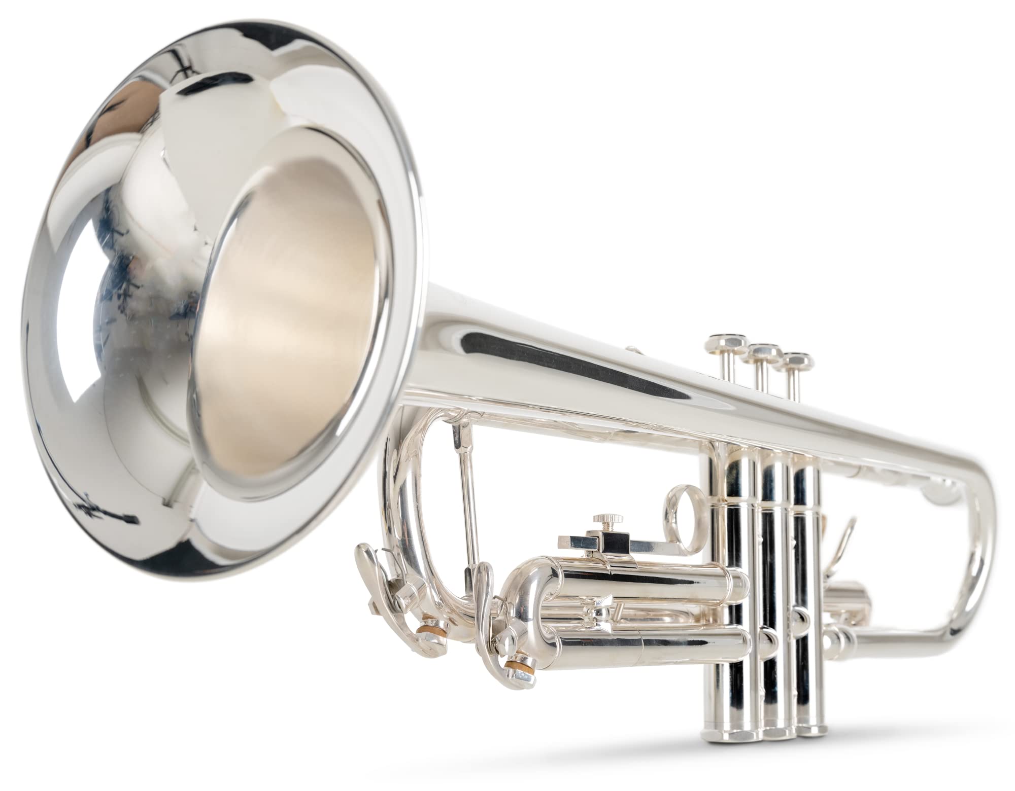 Classic Cantabile TR-40S Bb-Trompete (Schallbecher 125 mm, Ventile Edelstahl, Stimmzug Neusilber, Koffer, Mundstück) silber