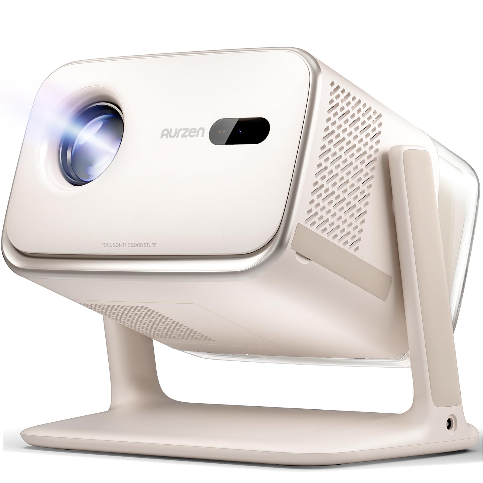 proiettore aurzen boom mini 4-in-1 con google tv新浪财经：智能4合一便携投影仪