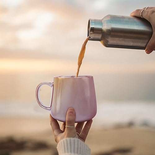 Miniatura 7 de Taza de café de cerámica de 15 onzas para café con leche, capuchino, cacao, moca, té, cumpleaños, regalos de agradecimiento para profesores para