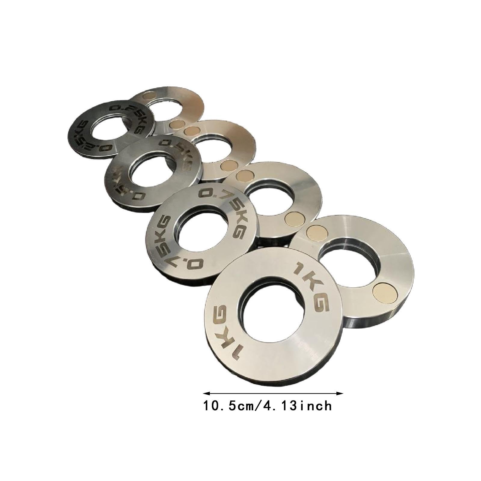 Vaveren 8x Weight Plates Fractional Plate 0.25lb 0.5lb 0.75lb 1lb Multifunctional Steel Accessory for Strength Training for Exercises