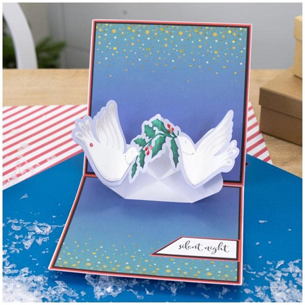 Fustelle Colomba E Parola Pace - Per Scrapbooking E Biglietti Fai Da Te