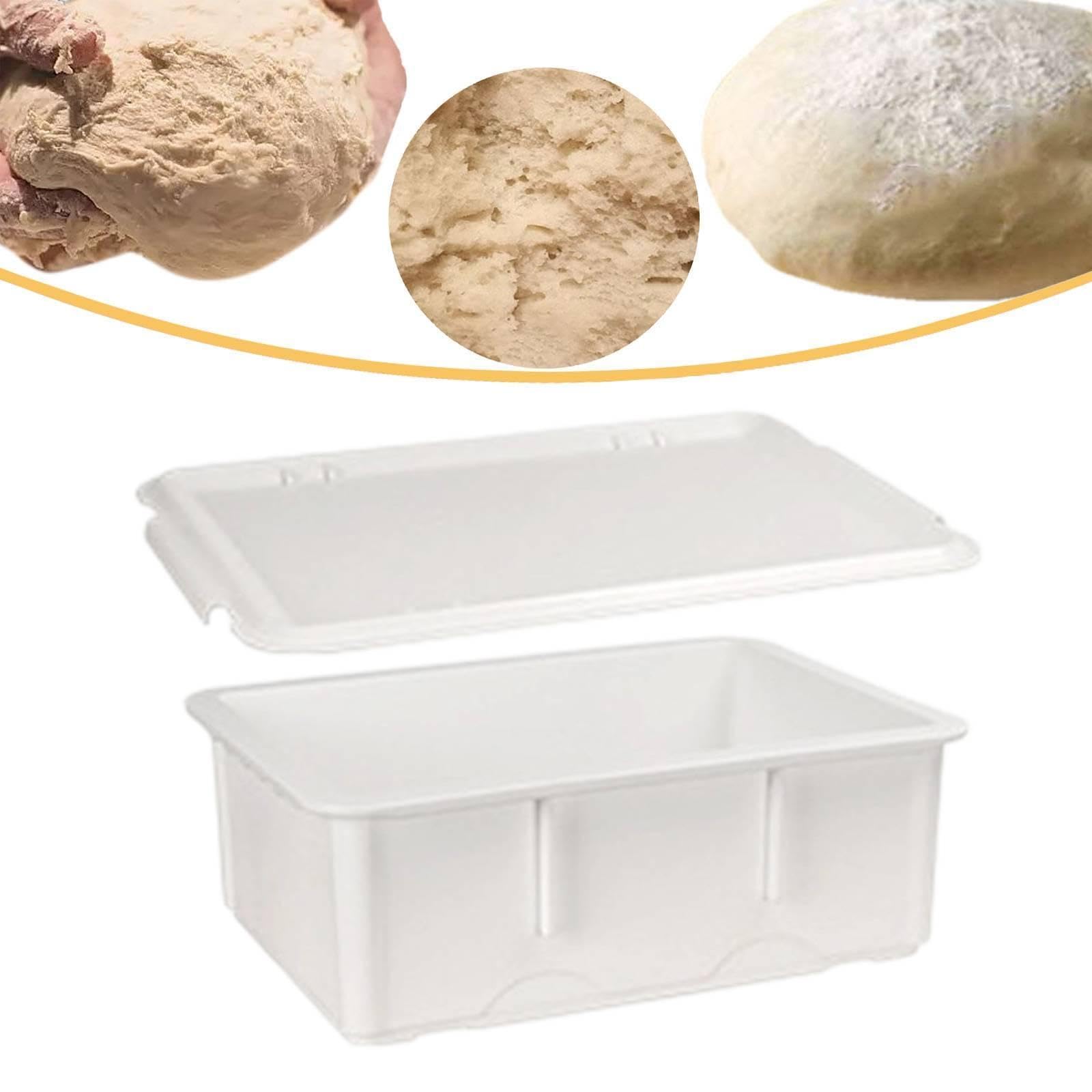 Caja de Fermentación para Pizza con Tapa, Caja de Fermentación, Recipiente de Almacenamiento Casero, Cuenca Profunda