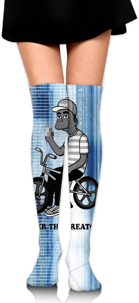 Tyler The Creator Girl Lovely Football Sports Tube Cotton Soccer Socks Youth