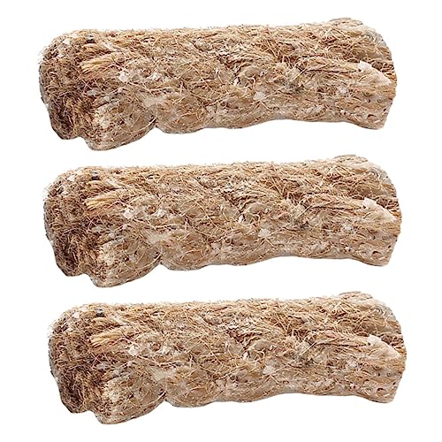 GOOHOCHY 3pcs Jute Rope Fire Starters for Outdoor Igniters for Campfires Hiking BBQ and Emergencies Reliable and Easy to Use Wick
