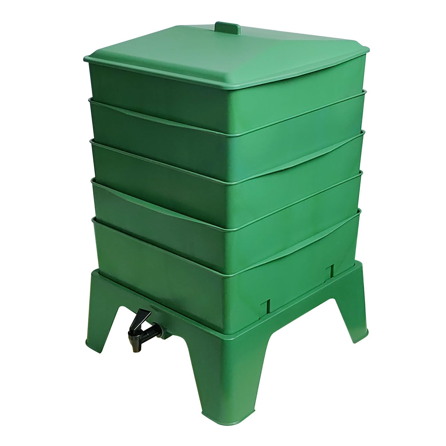 Worm Farm Compost Bin Worm Farm Composting Machine 75L Worm Composting Box, 5 Tray Worm Composting Tools, Earthworm Composting Box, Worm Composting System