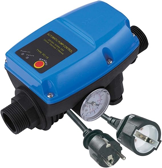 Pump control pressure switch with pressure gauge adjustable automatic