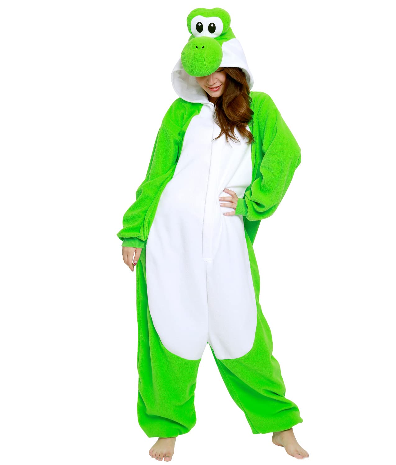 SAZAC Kigurumi Super Mairo Bros. Yoshi - Onesie Jumpsuit Halloween Kostüm