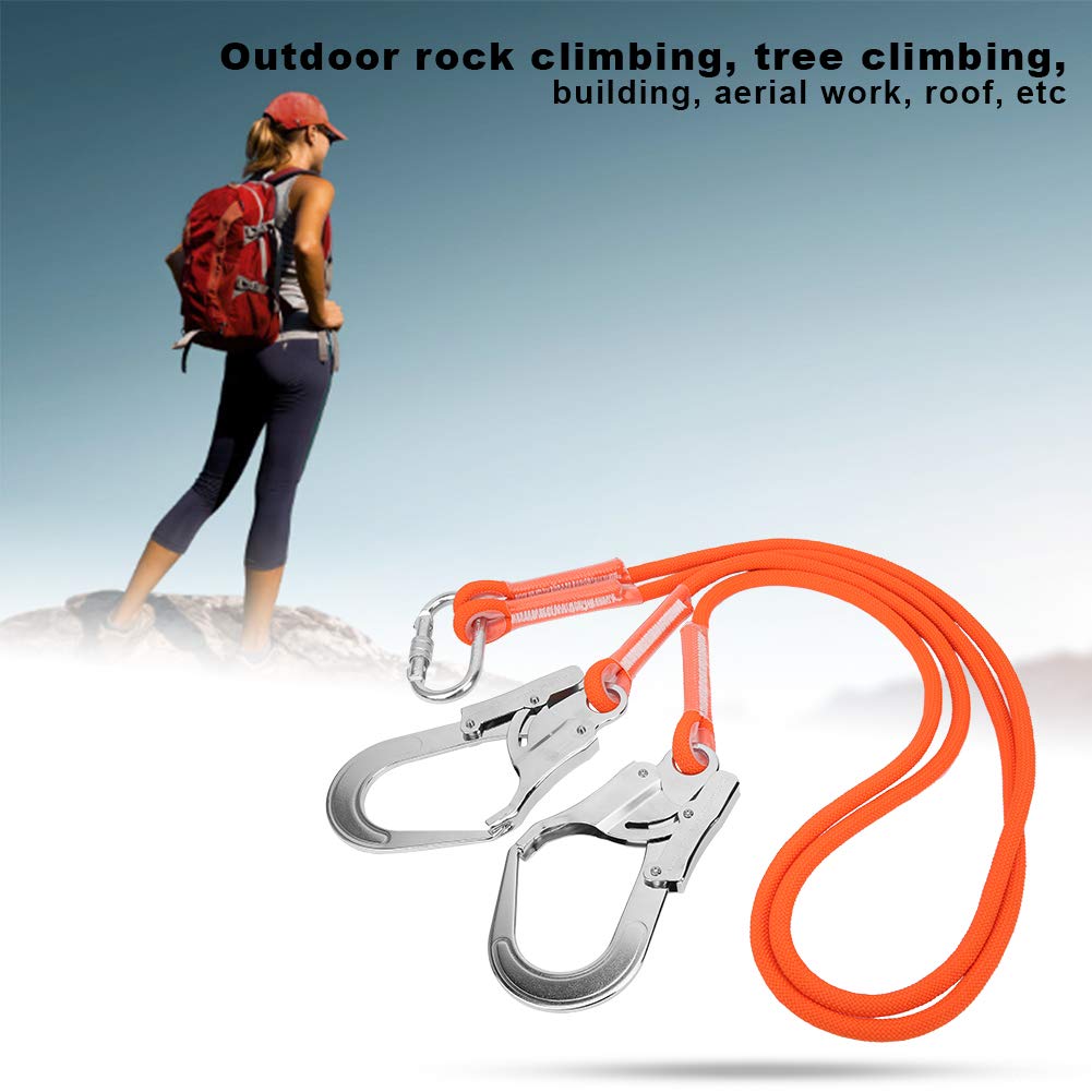Longe de Protection Contre Les Chutes de Travail aérien léger 1.6M Corde de Survie de Construction extérieure Ceinture de sécurité de Travail aérien résistant à l'usure pour la Construction
