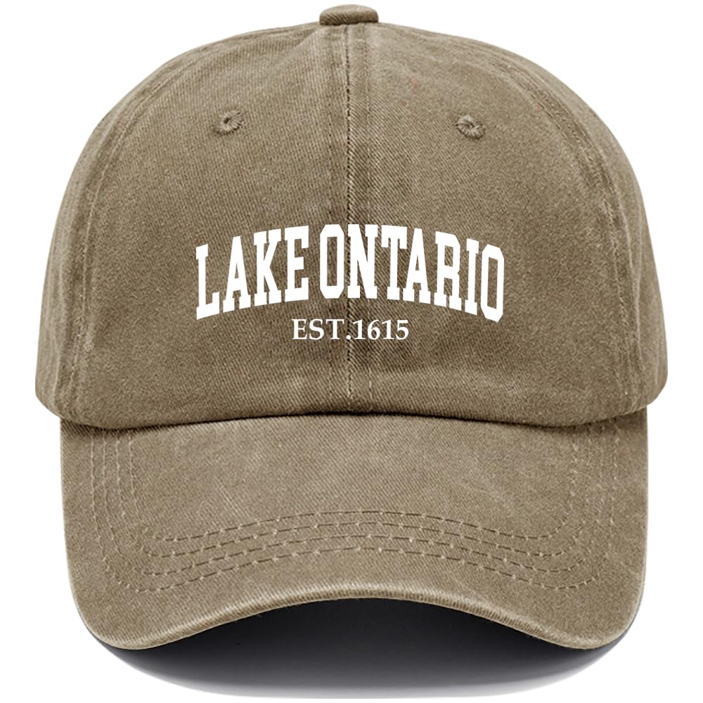 Lake Ontario Hat Vintage Baseball Cap Lake Life Cap for Men Women | Vintage Washed Baseba…