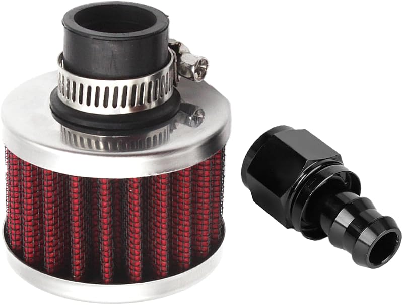 Respiro do tanque de combustível XDBower com conexão fêmea -8 AN e filtro – Kit