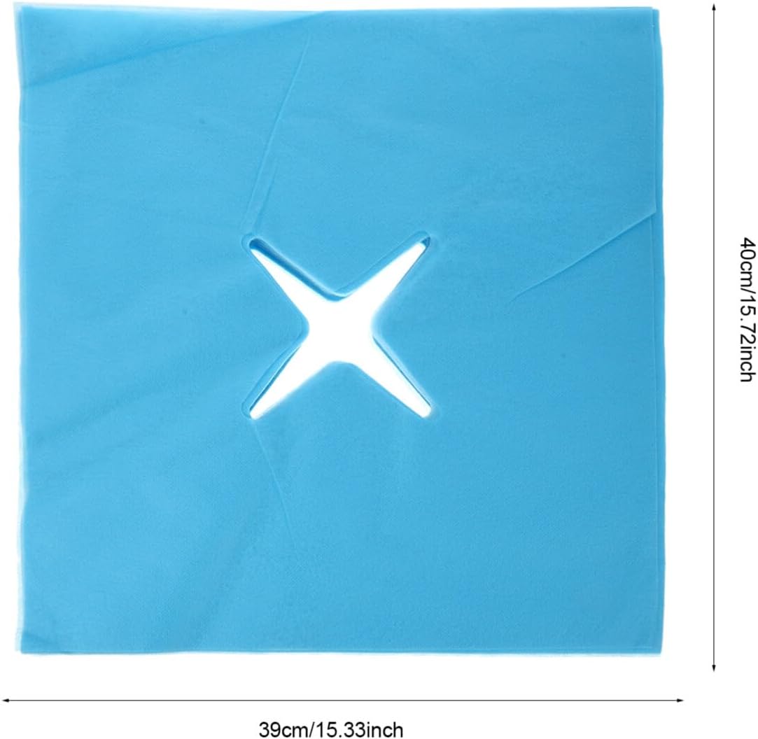 Healifty 100pcs Disposable Face Pillow Covers for Massage Tables Breathable Non-stick Material Comfortable Safe Design for Beauty Salons and Daily Use