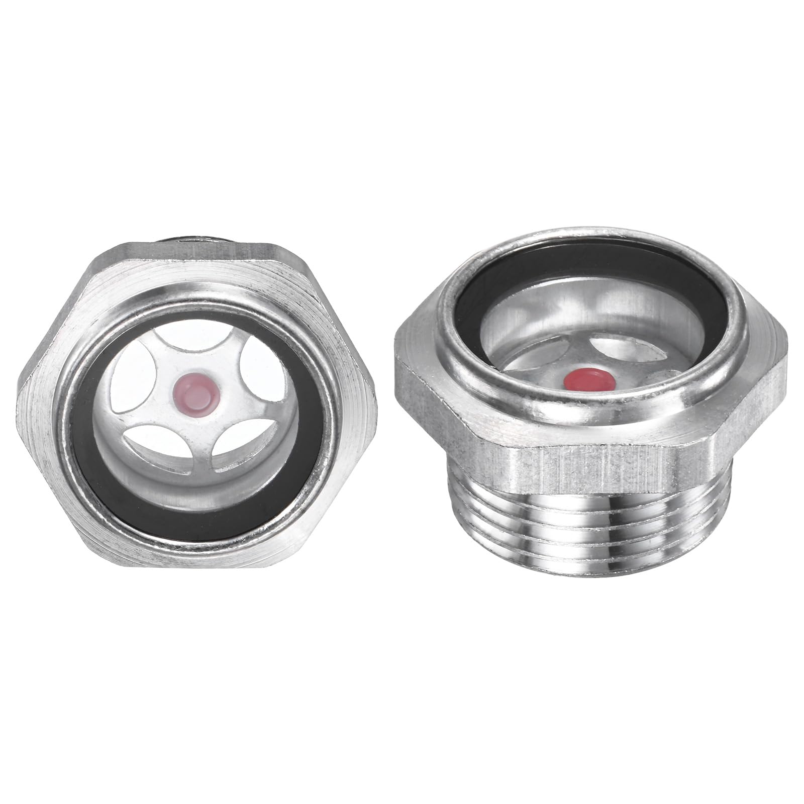 M METERXITY 2-Pack Air Compressor Oil Sight Glass