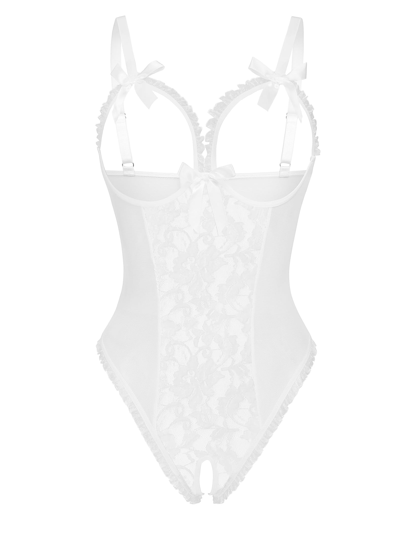 Avidlove Women One Piece Lingerie Sexy Lace Babydoll Mini Bodysuit