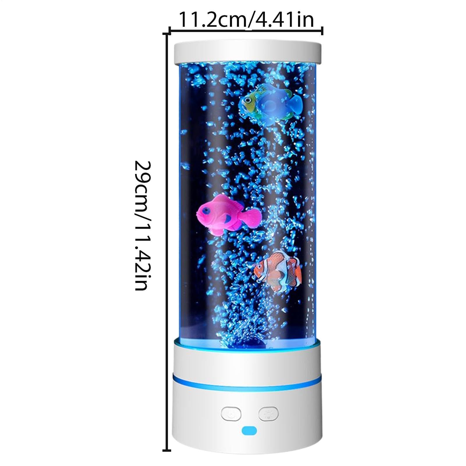Lámpara de tubo de burbujas, control remoto LED sensorial para un ambiente relajante, efecto de agua, estilo acuario con luz de torre de burbujas, iluminación decorativa de estado de ánimo para